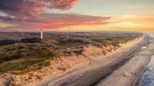 Lyngvig Lighthouse, Hvide Sande, Denmark (© Caroline Brundle Bugge/Getty Images)