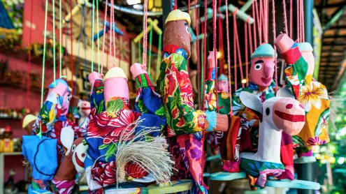 Mamulengos em Olinda, Pernambuco (© Paula Montenegro/iStock/Getty Images Plus)