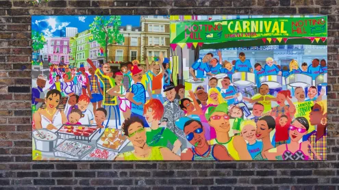 Notting Hill Carnival wall mural, London (© BRIAN ANTHONY/Alamy Stock Photo)