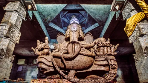 Clay-idol of Ganesha at a temple near Bengaluru (© Amith Nag Photography/Getty Images)
