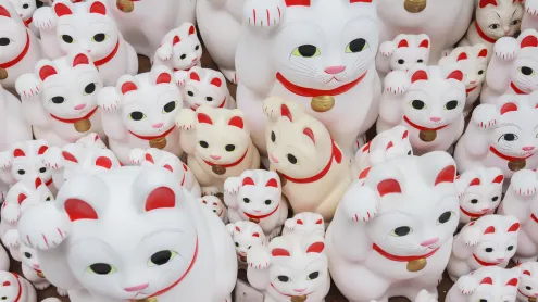 豪徳寺の招き猫, 東京都 (© Maria S./Alamy Stock Photo)