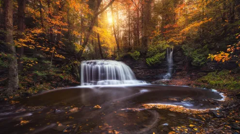 Rock River Falls, Upper Peninsula, Michigan (© Matt Anderson Photography/Getty Images)