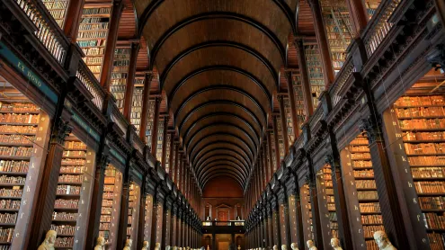 Library of Trinity College Dublin, Ireland (© Vincent Isore/Getty Images)