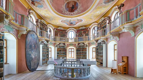Alte Bibliothek, Kloster Sankt Mang, Füssen, Bayern (© marcobriviophoto/Shutterstock)