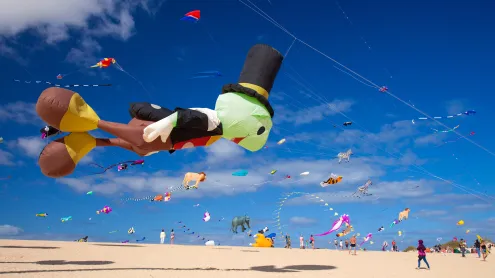 Festival Internacional de Cometas de Corralejo, La Oliva, Fuerteventura, Las Palmas, Canarias, España (© Tamara Kulikova/ShutterStock)