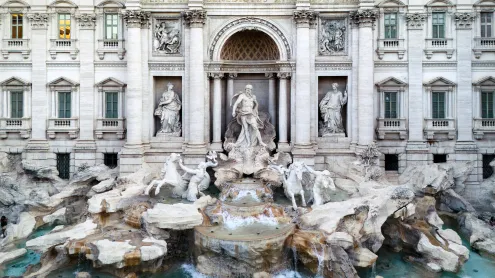 The Trevi Fountain in Rome, Italy (© Nico De Pasquale Photography/Getty Images)