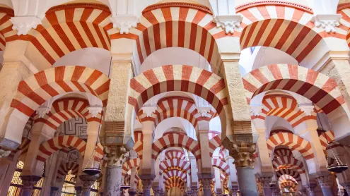 Interior of the Mosque-Cathedral of Córdoba, Andalusia, Spain (© Elena Zolotova/Getty Images)