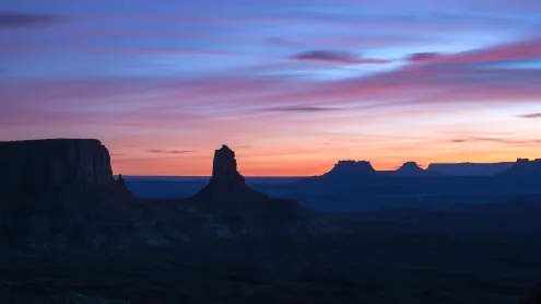 Sunset in Canyonlands National Park, Moab, Utah (© Jason Hatfield/Tandem Stills + Motion)