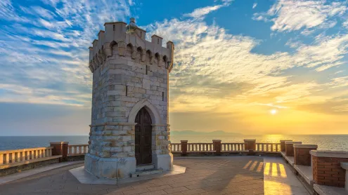 La Rocchetta Lighthouse, Piombino, Tuscany, Italy (© StevanZZ/Getty Images)