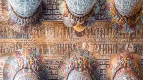 Ceiling of the Temple of Esna, Egypt (© Nick Brundle Photography/Getty Images)