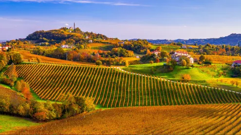 Prosecco Hills of Conegliano and Valdobbiadene, Veneto, Italy (© Olimpio Fantuz/eStock Photo)