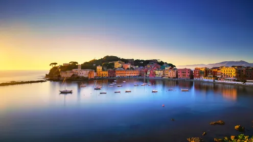 Baia del Silenzio in Sestri Levante, Liguria, Italy (© StevanZZ/Getty Images)