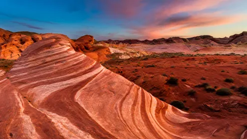 Fire Wave, a rock formation in Valley of Fire State Park, Nevada (© Clint Losee/Tandem Stills + Motion)