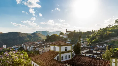 A bela cidade de Ouro Preto, em Minas Gerais, Brasil Getty Images (© filipefrazao/Getty Images)