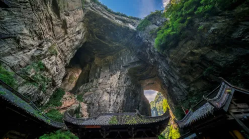 Three Natural Bridges, Wulong Karst National Geology Park, China (© Pav-Pro Photography Ltd/Shutterstock)