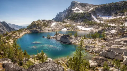 Crystal Lake in the Enchantments, Alpine Lakes Wilderness, Washington (© Mitch Pittman/Tandem Stills + Motion)