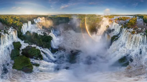 Iguazu Falls at the border of Argentina and Brazil (© AirPano LLC/Amazing Aerial Agency)