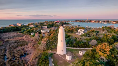 Ocracoke Lighthouse on Ocracoke Island, North Carolina (© Chansak Joe/Getty Images)