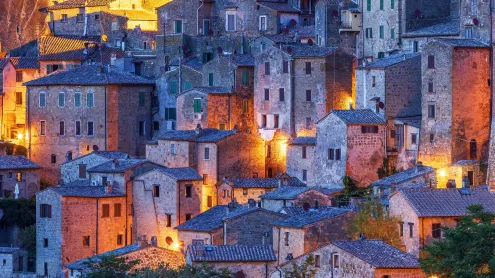 Sorano, Tuscany, Italy (© Luigi Vaccarella/eStock Photo)