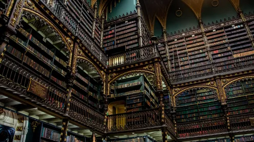 Gabinete Real de Leitura, Rio de Janeiro Real Gabinete Português de Leitura (© Lorena Samponi/Shutterstock)
