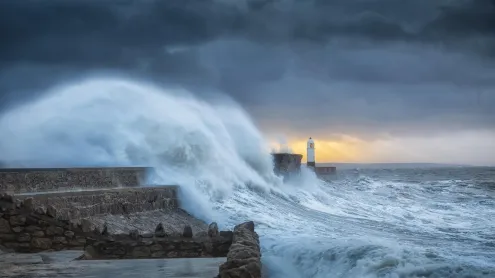 Porthcawl Lighthouse, Wales (© Leighton Collins/Alamy)