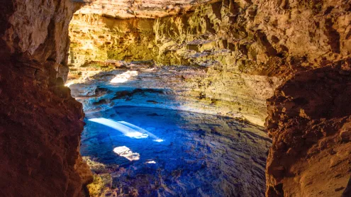 Poço encantado em Chapada Diamantina, Bahia (© Cavan Images/Getty Images)