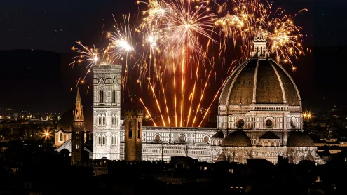 Fuochi d'artificio di Capodanno a Firenze, Toscana (© Marti Bug Catcher/Shutterstock)