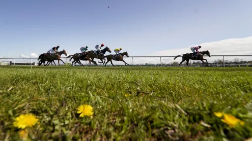2021 Grand National at Aintree Racecourse, Liverpool, England (© Alan Crowhurst/PA Images/Getty Images)