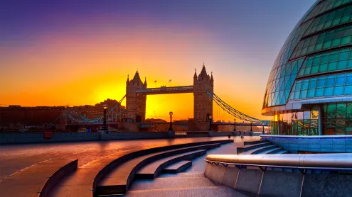 Tower Bridge in London, England (© Remedios/iStock/Getty Images)