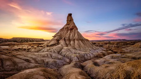 El Castildetierra en las Bardenas Reales de Navarra, España (© Eloi_Omella/Getty Images)
